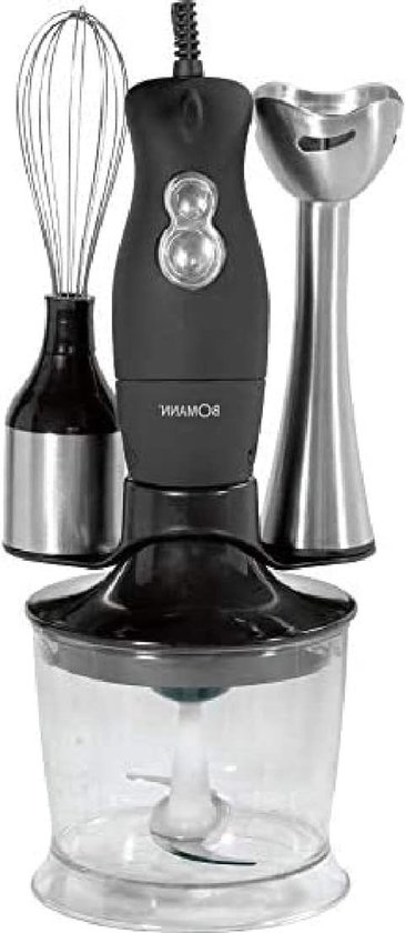 Mixer Set - Keukenapparaat - Eten Bereiden - Krachtige Motor - 500 ml - Zwart