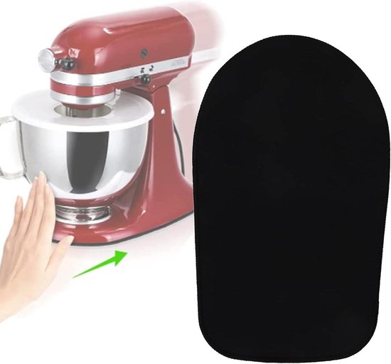 Mixer Slider Mat - Keukenmachine Mat - Apparaat Verplaatsen - Duurzaam Rubber Polyester - 38x22 cm - Geel