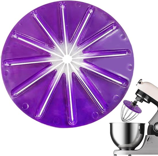 Mixer Spatbeschermer - Keuken Accessoire - Bakken en Koken - Niet-kras Bevestiging - 14.5 cm - Paars