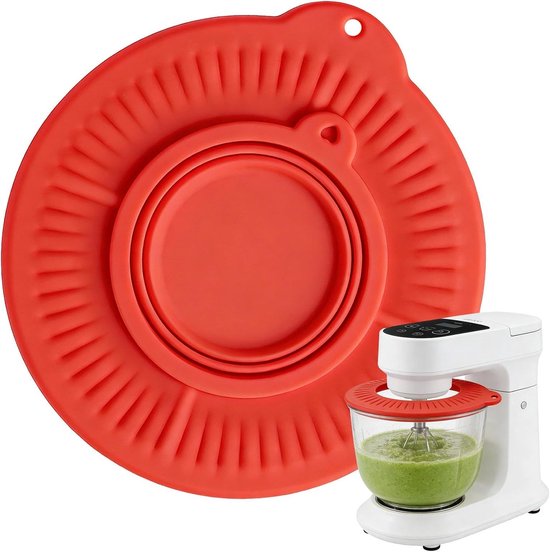 Mixer Spatbeschermer - Keuken Accessoire - Schoon Bakken - Universele Pasvorm - 921 inch - Rood Zwart