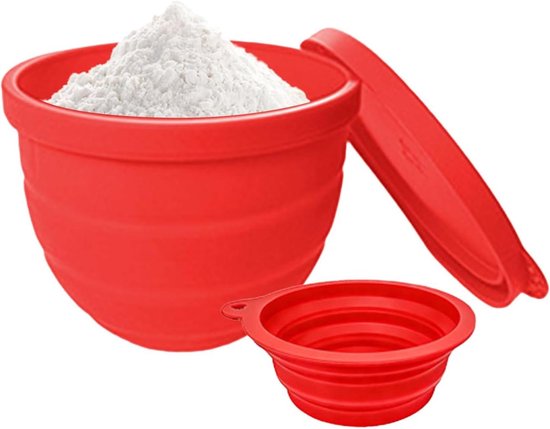 Mixer Spatbeschermer - Keuken Accessoire - Schoon Maken - Flexibel Siliconen - 23.4 cm Diameter - Rood