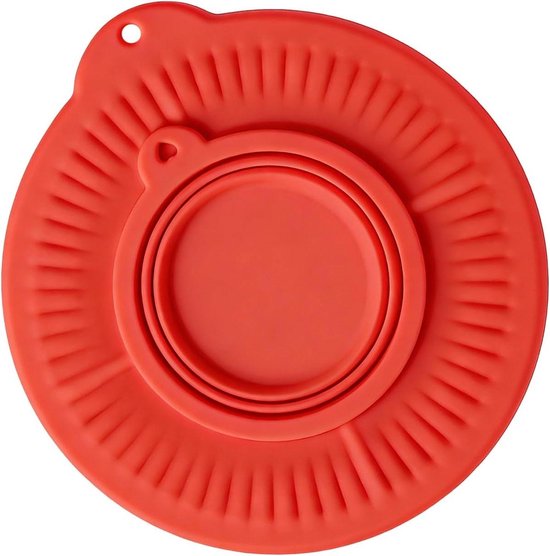 Mixer spatbeschermer - Mengkom deksel - Schoon bakken - Verstelbare schenktrechter - 4.5-5 liter kommen - Rood en zwart