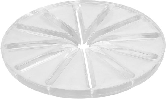 Mixer Spatbescherming - Mengkom Deksel - Schoon Maken - Garde Structuur - 14 cm - Transparant