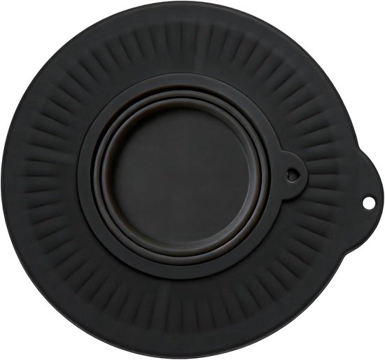 Mixer Spatbescherming - Mengkom Deksel - Schoon Mengen - Universele Pasvorm - 23 cm - Zwart