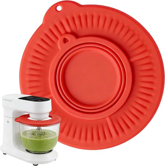Mixer Spatbescherming - Mixer Accessoire - Schoon Bakken - Lekvrij Mengproces - 4.7 Liter Kom - Zwart