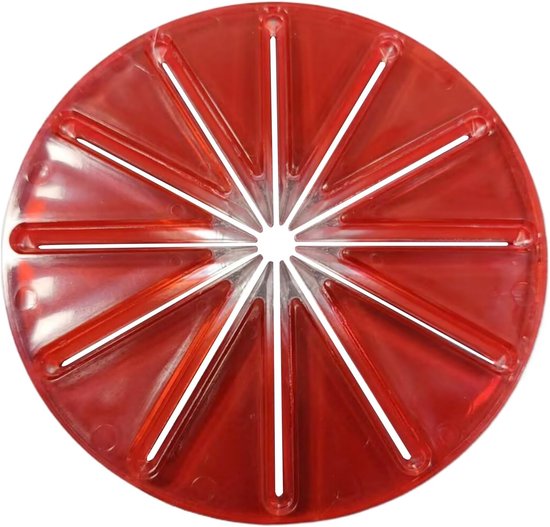 Mixer Spatdeksel - Mengkom Afdekking - Schoon Koken - Zeslijnige Bescherming - 14.5 cm - Rood