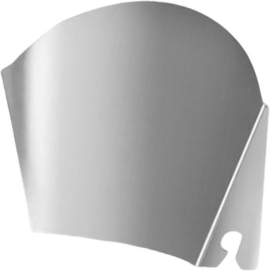 Mixer Spatscherm - Giet Chute - Schoon Maken - Roestvrij Staal - 15 cm Diameter - Zilver