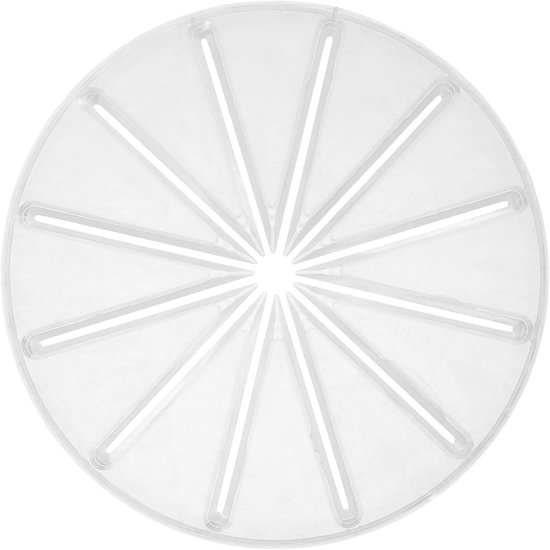 Mixer Splash Guard - Beslag Kap - Morsvrij Mixen - Met Spatelrand - 14x14x1 cm - Transparant