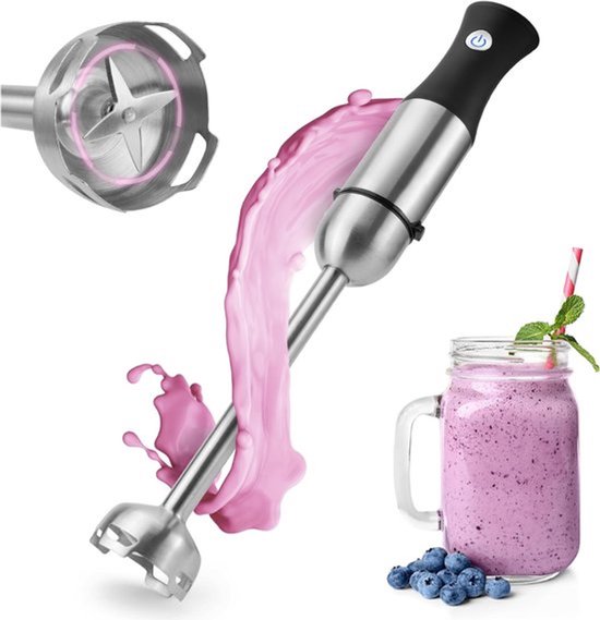 Mixer staafmixer - Mixer handmixer - ‎15cm x 37cm x 8cm; 1.3 kg - Zwart/ Zilver van Merkloos