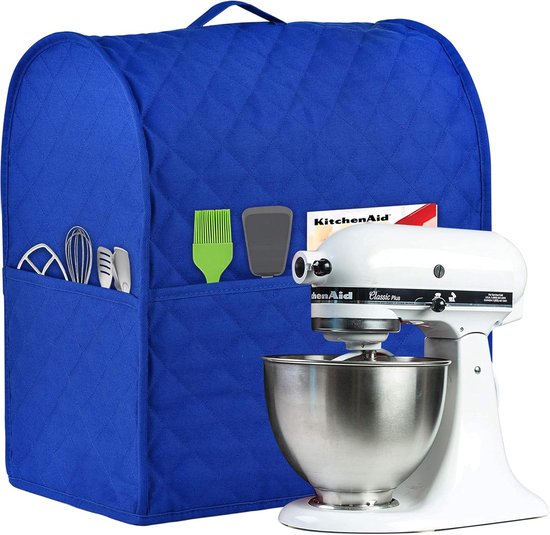 Mixerhoes Beschermhoes - Keukenmachine Cover - Keuken Organisatie - Handige Opbergvakken - Universeel - Blauw