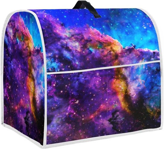 Mixerhoes met Opbergvak - Keukenmachine Cover - Keuken Organiseren - Vlekbestendig Polyester - 38 cm Hoog - Sterrenhemel