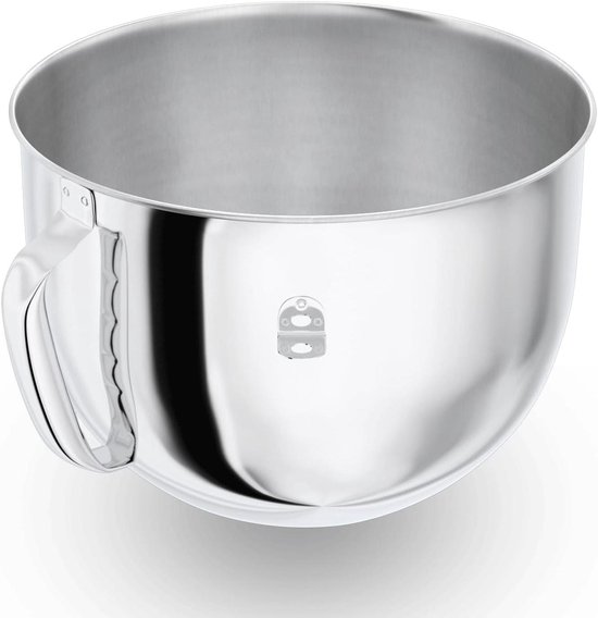 Mixkom 7QT - Keukenmachine Kom - Beslag Maken - Met Handvat - 7 Quarts - Zilver van Merkloos