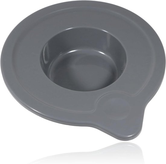 Mixkomdeksel voor Mixer - Deksel voor Mengkom - Schoon Houden - Spatbescherming - 272mm x 227mm x 47mm - Grijs van Merkloos