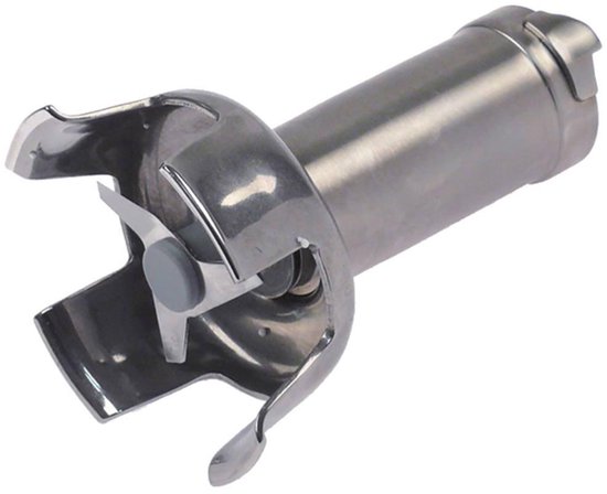 Mixstaaf - Pureerturbine - Passeren en pureren - Met afdichting - 138 mm lengte - Zilver