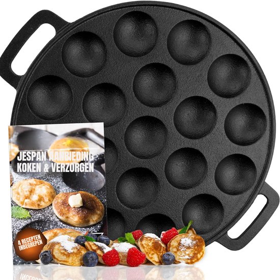 MMM® Poffertjesmaker - Poffertjespan - Poffertjespan Electrisch - Zwart - 25 cm x 24 cm x 5 cm van Merkloos