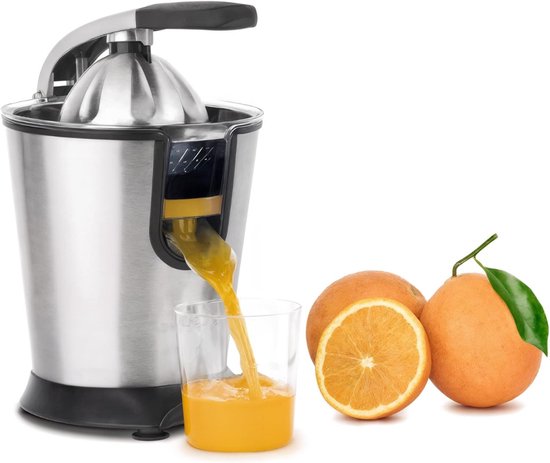 MMP® Citruspers electrisch - Citruspers - Sinaasappelpers - Zilver- 16 cm cm x 21 cm x 29 cm van Merkloos