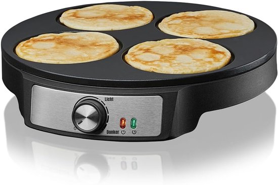 MMP® Pannenkoekenmaker - Pancake maker - Pannenkoek - Zwart - 33cm x 6cm x 31cm