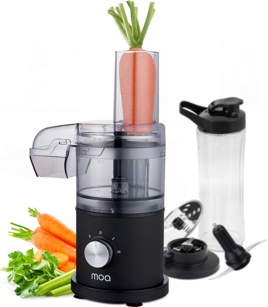 MOA Foodprocessor - 5-in-1 - Compacte 0,5L Keukenmachine - Zwart van Merkloos