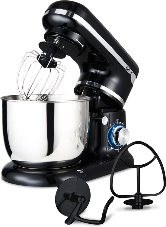 MOA Keukenmachine - 6 snelheden - Keukenrobot - 5L - Keukenmixer - 1000W - Zwart van MOA