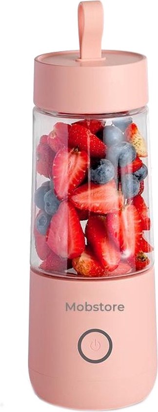 Mobstore Mini Blender - Blender to go - Smoothie Maker - Draagbare Blender - Oplaadbare mini Blender - Portable Blender - Lichtgewicht - Blender draadloos - Blender - Blenders - Blender smoothie - Keukenmachines van Mobstore