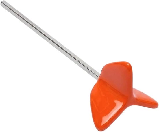 Moddermengstaaf - Mengaccessoire Boormachine - Verf en Mortel Mengen - Antiaanbak Siliconen Coating - 20 cm Lengte - Zwart