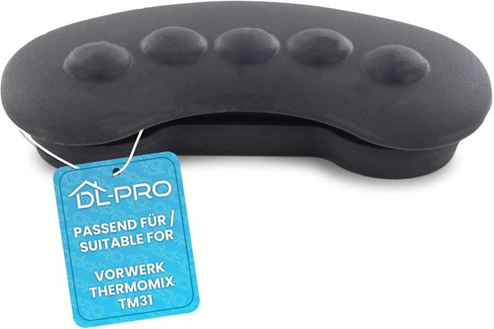 Module Afdichting Keukenmachine - Rubber Kap - Veilig Contact - Op Maat Gemaakt - 74x39x14 mm - Zwart van Merkloos