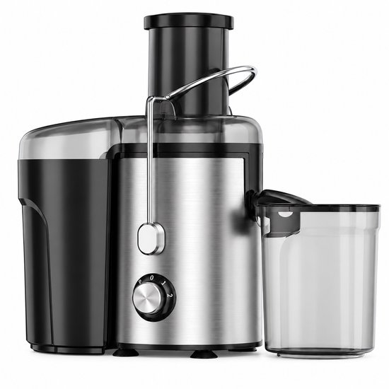 Molhaus Sapcentrifuge voor Groente & Fruit- Fruitpers - 600 W - 2 Snelheden - 1,5 L Pulpreservoir - 400 ml Sap - RVS van MOLHAUS