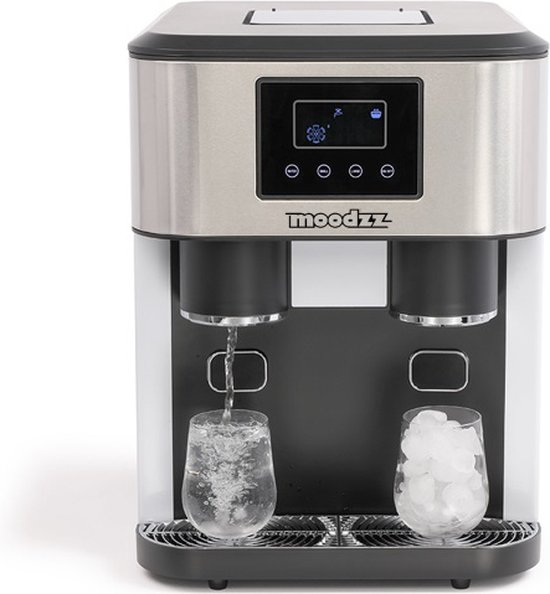 Moodzz - MZ-2302 - IJsblokjesmachine en Waterdispenser - ijsblokjes - crushed ice - gekoeld water van Moodzz
