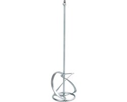 Mortelroer Staaf - Mixer Wentel - Materiaal Mengen - Universele Aansluiting - 140mm x 600mm - Zilver