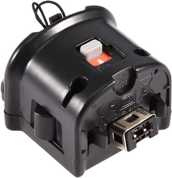 Motion Plus Adapter voor Wii - Lever Accelerator met Siliconen Hoes, Externe Bewegingssensor Controller voor Wii Remote, Plug and Play Accessoire van Merkloos