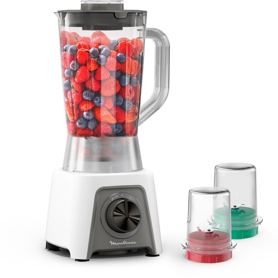 Moulinex Blendeo+ LM2C3110 blender 1,5 l Blender voor op aanrecht 450 W Grijs, Wit van Merkloos