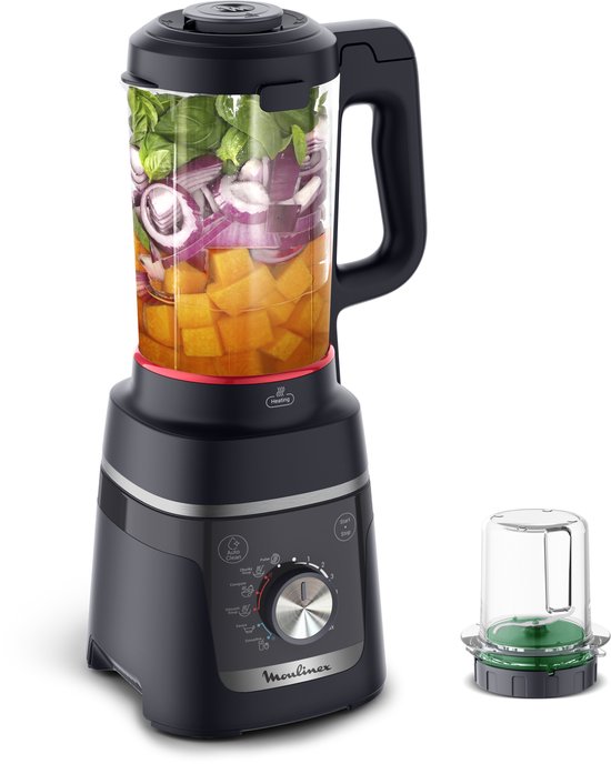 Moulinex Blendforce Cook LM5768F0 – Verwarmende blender – Soepen en smoothies – 1000 W – 5 automatische programma’s – Grote inhoud 1,5 L – Soepmaker blender van Merkloos