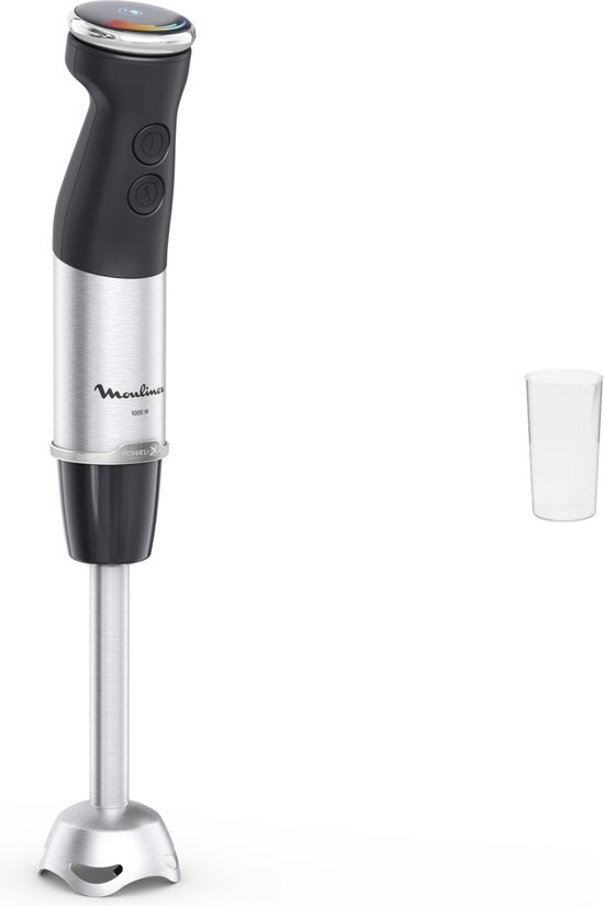 Moulinex DD6718 blender Staafmixer 1000 W Zwart, Roestvrijstaal van Moulinex