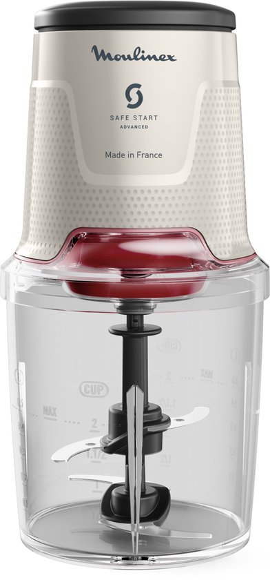 Moulinex Easy Press AT740BF1 – Hakmolen – Safe Start – 4 rvs messen – 3 functies – 500 ml
