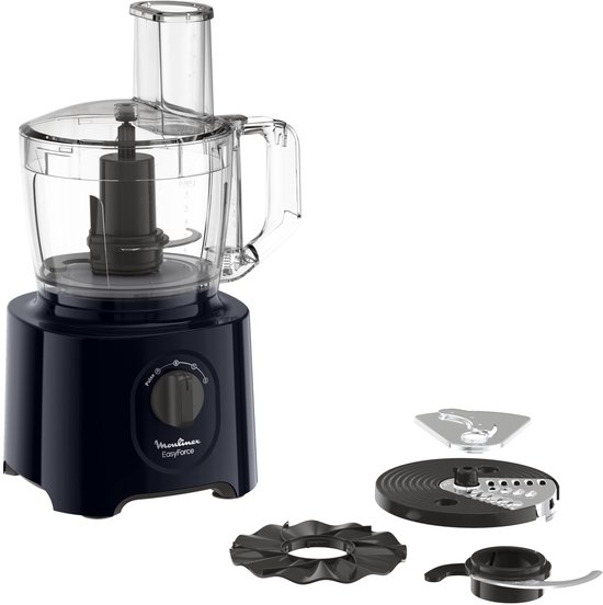 Moulinex FP2428 keukenmachine 800 W 2,4 l Zwart, Transparant van Moulinex
