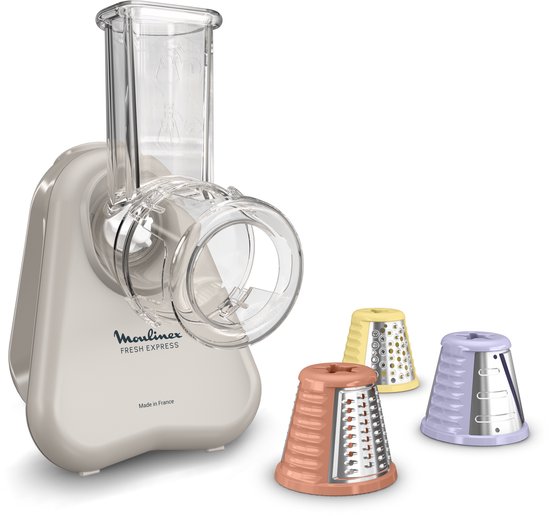 Moulinex Fresh Express DK853BE0 – Elektrische groentesnijder 3-in-1 – Direct-serve systeem – Compact design – 150 W – Elektrische rasp