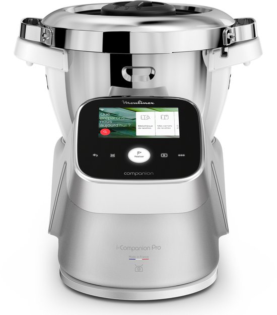 Moulinex I-Companion Touch Pro HF93ECF0 kokende keukenmachine 1550 W 4,5 l Zilver van Merkloos
