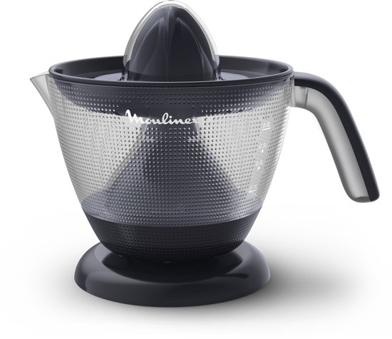 Moulinex Morning PC2M08E0 – Elektrische citruspers – Vers sap met of zonder pulp – Inhoud 800 ml – Dubbel draaiende perskegel – Compact design – Sinaasappelpers