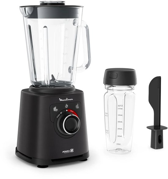 Moulinex PerfectMix+ LM87G810 blender Blender voor op aanrecht 1200 W Zwart van Moulinex