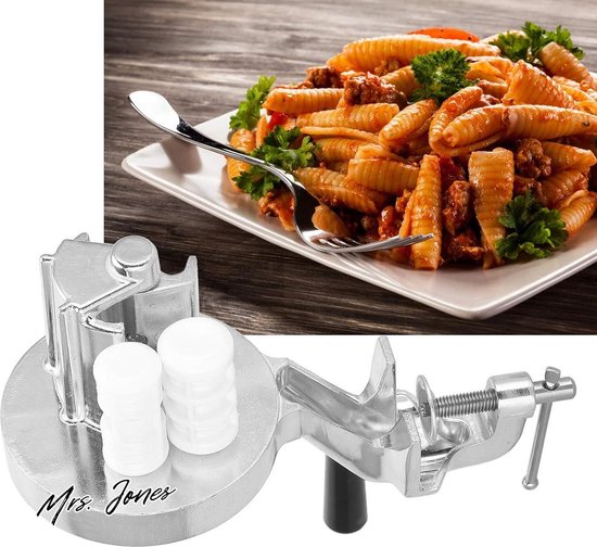 Mrs. Jones LetCart Cavatelli Maker Machine Easy Clean Rollers - Homemade Macaroni Noodle Pasta Press Kitchen Spaghetti Fettucini Gnocchi Risotto Machine . van Mrs. Jones