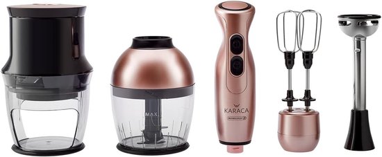 Multifunctionele 4-in-1 Groentesnijder met Roségouden Afwerking