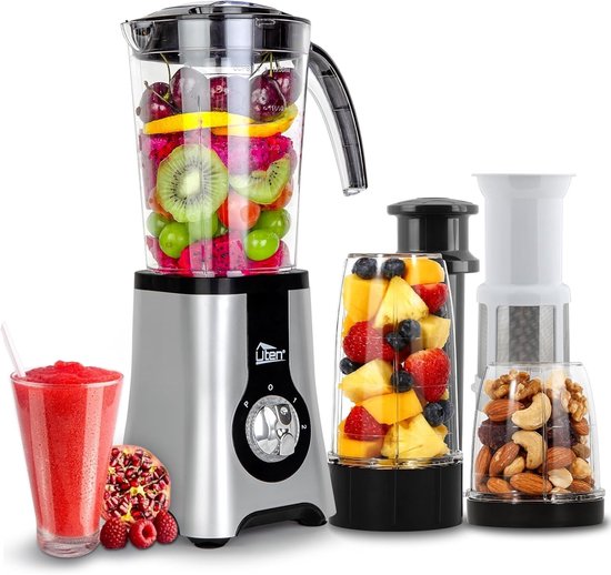 Multifunctionele Blender - Roestvrij Staal - Smoothiemaker en Sapcentrifuge - IJscrusher - Voor Gezond Leven
