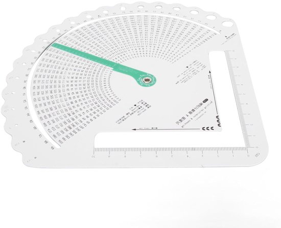 Multifunctionele Brei Meter en Ruler voor Nauwkeurige Brei Stiksel Calculator en Tellen van Steken van Merkloos