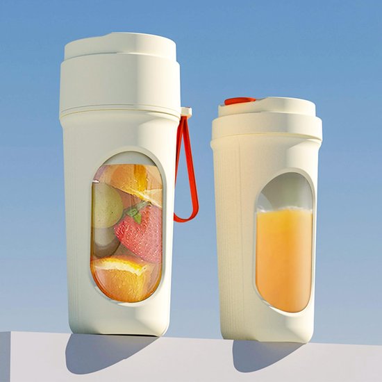 Multifunctionele draagbare sapbeker, 2-in-1 sport- en groentesapbeker met grote capaciteit, sapbeker Geschikt voor buiten, sapbeker Geschikt voor fruit en groenten
