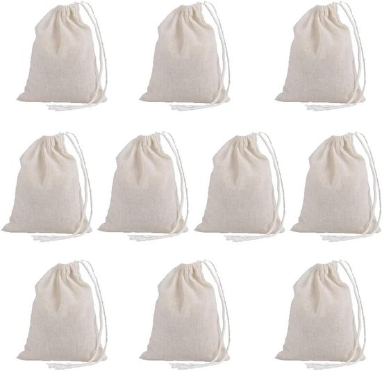 Multifunctionele Filterdoek voor Notenmelk, Sap, Wijn, Yoghurt en Koffie - Herbruikbaar en Wasbaar (10x15cm) van Merkloos