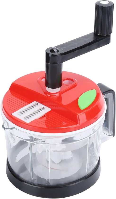Multifunctionele Groentehakker en Uien Snijder - Handmatige Blender en Mixer voor Eenvoudig Hakken, Snijden en Juicen