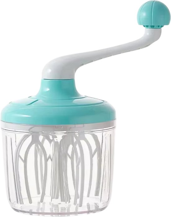 Multifunctionele Handmatige Garde – Semi-automatische Eierklopper & Roomklopper – Handmixer voor Ei, Slagroom en Cake – Keuken Hand Crank Mixer – Handmatige Keukenmixer - Groen van Merkloos