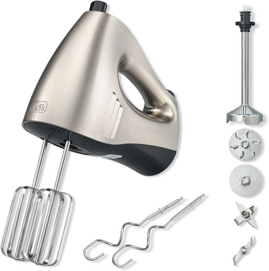 Multifunctionele Handmixer en Staafmixer - 16 Snelheden, Inclusief Klopper en Kneedhaken van KULTREX