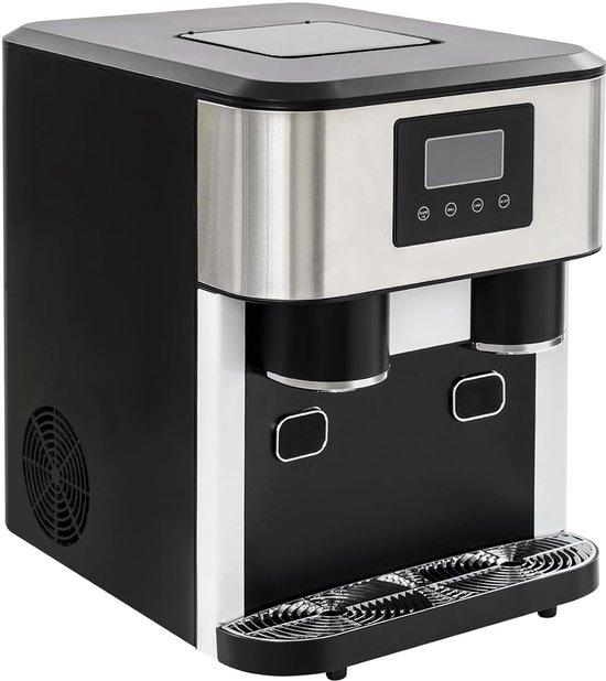 Multifunctionele ijsmachine - IJsblokjesmaker - Snel ijs maken - 3-in-1 functie - 455 x 34 cm - Zwart van Merkloos