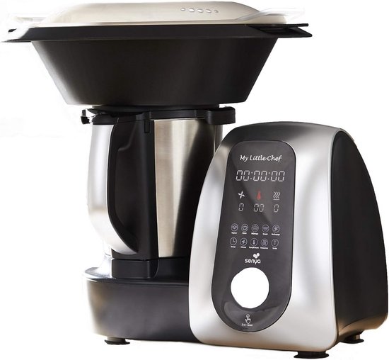 Multifunctionele keukenmachine My Little Chef 13 programma's 1700W zwart zilver van Merkloos